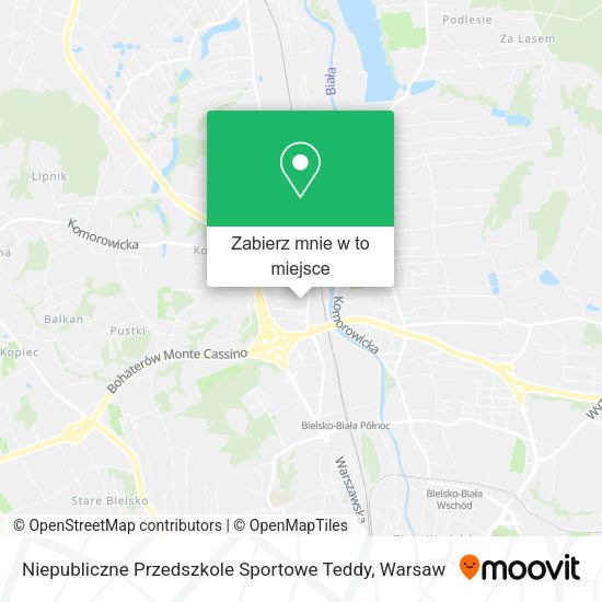 Mapa Niepubliczne Przedszkole Sportowe Teddy