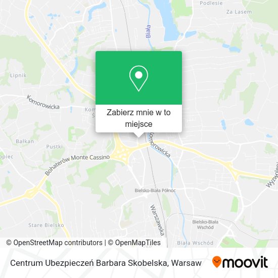 Mapa Centrum Ubezpieczeń Barbara Skobelska