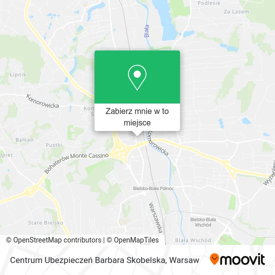 Mapa Centrum Ubezpieczeń Barbara Skobelska