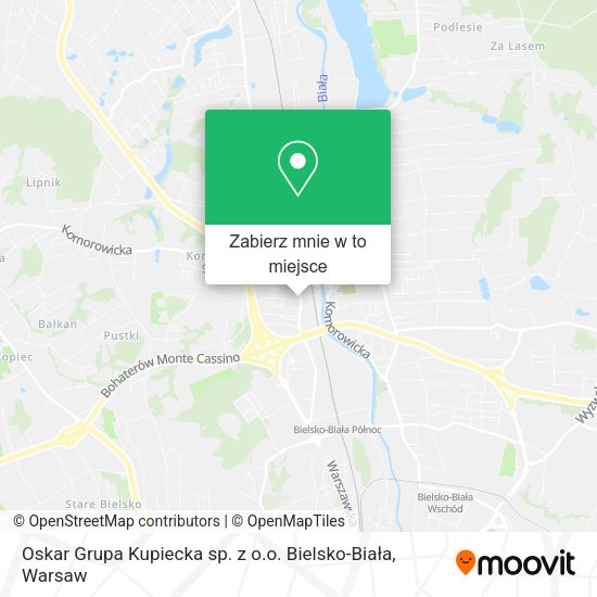 Mapa Oskar Grupa Kupiecka sp. z o.o. Bielsko-Biała