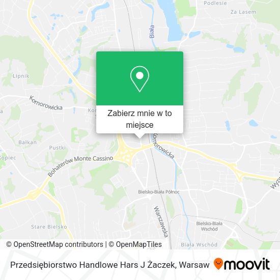 Mapa Przedsiębiorstwo Handlowe Hars J Żaczek