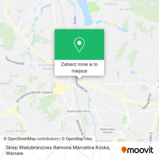 Mapa Sklep Wielobranzowy Ramona Marcelina Kóska