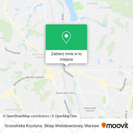 Mapa Grzesińska Krystyna. Sklep Wielobranżowy