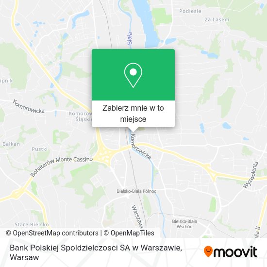 Mapa Bank Polskiej Spoldzielczosci SA w Warszawie