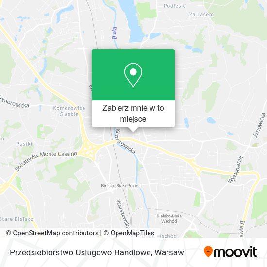 Mapa Przedsiebiorstwo Uslugowo Handlowe