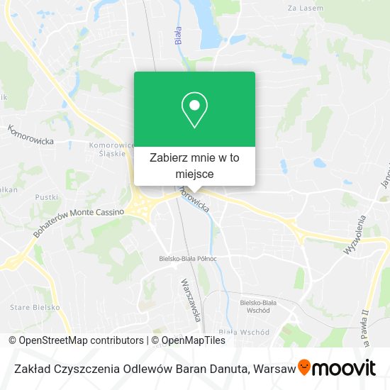 Mapa Zakład Czyszczenia Odlewów Baran Danuta