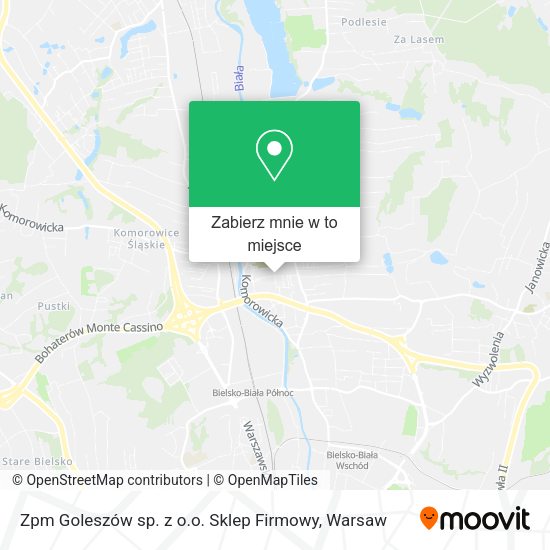 Mapa Zpm Goleszów sp. z o.o. Sklep Firmowy