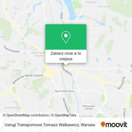 Mapa Usługi Transportowe Tomasz Walkiewicz