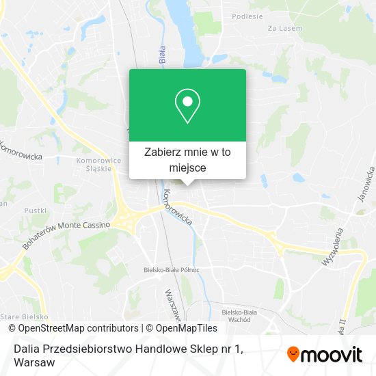 Mapa Dalia Przedsiebiorstwo Handlowe Sklep nr 1