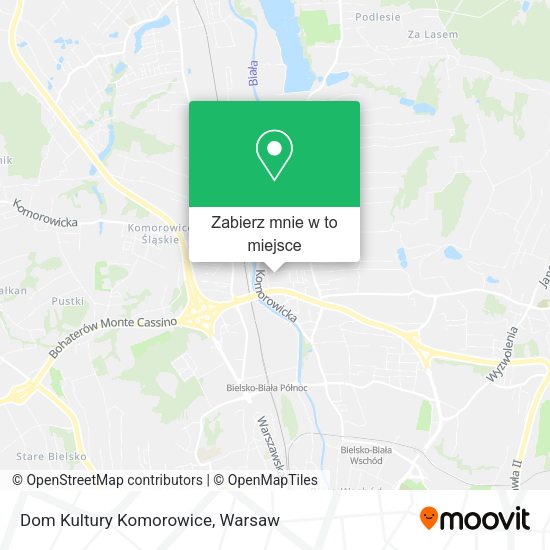 Mapa Dom Kultury Komorowice