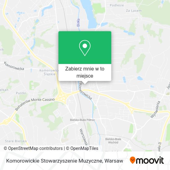 Mapa Komorowickie Stowarzyszenie Muzyczne