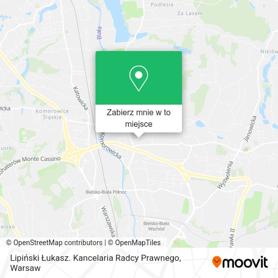 Mapa Lipiński Łukasz. Kancelaria Radcy Prawnego