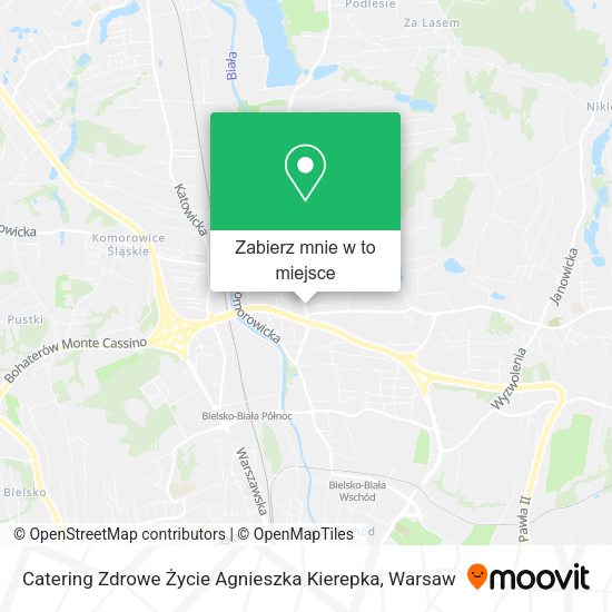 Mapa Catering Zdrowe Życie Agnieszka Kierepka