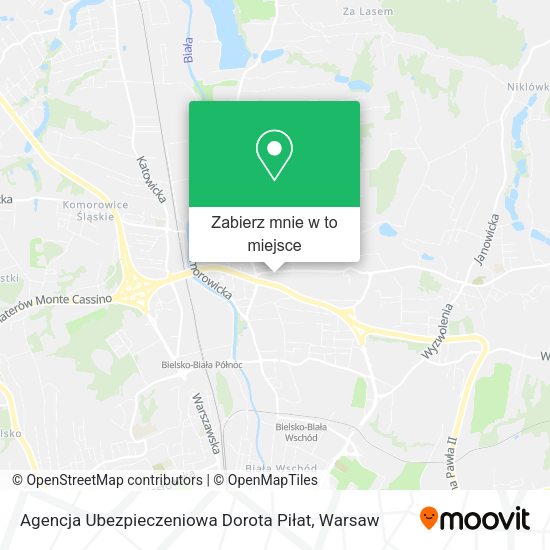 Mapa Agencja Ubezpieczeniowa Dorota Piłat