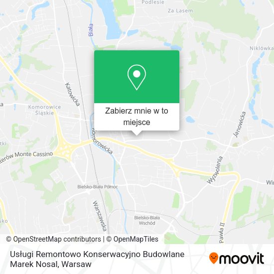 Mapa Usługi Remontowo Konserwacyjno Budowlane Marek Nosal