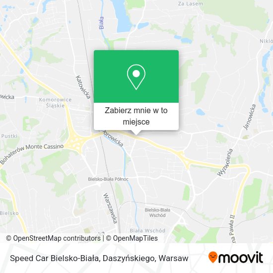 Mapa Speed Car Bielsko-Biała, Daszyńskiego