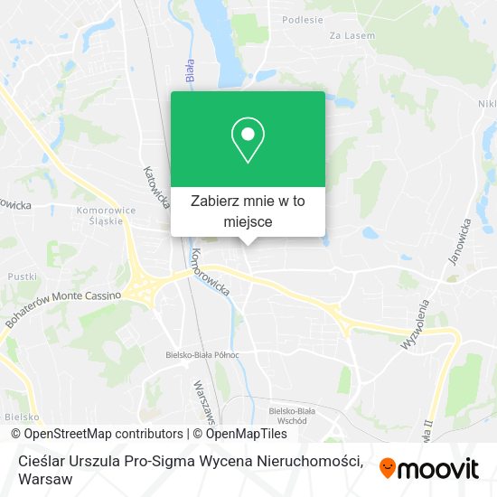 Mapa Cieślar Urszula Pro-Sigma Wycena Nieruchomości