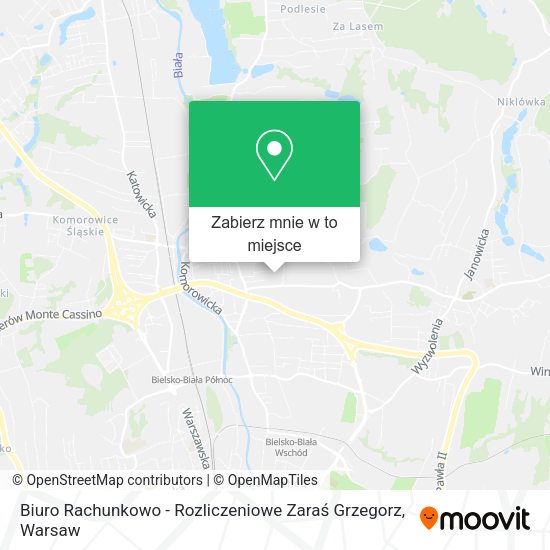 Mapa Biuro Rachunkowo - Rozliczeniowe Zaraś Grzegorz