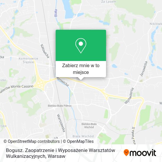 Mapa Bogusz. Zaopatrzenie i Wyposażenie Warsztatów Wulkanizacyjnych