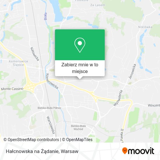 Mapa Hałcnowska na Żądanie