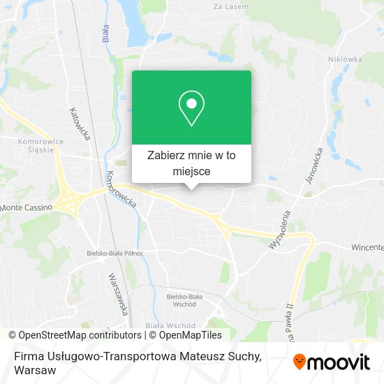 Mapa Firma Usługowo-Transportowa Mateusz Suchy