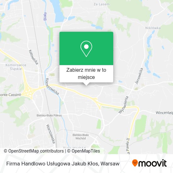 Mapa Firma Handlowo Usługowa Jakub Kłos