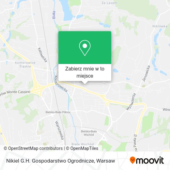 Mapa Nikiel G.H. Gospodarstwo Ogrodnicze