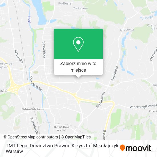 Mapa TMT Legal Doradztwo Prawne Krzysztof Mikołajczyk