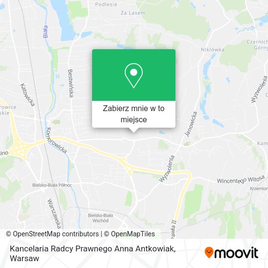 Mapa Kancelaria Radcy Prawnego Anna Antkowiak