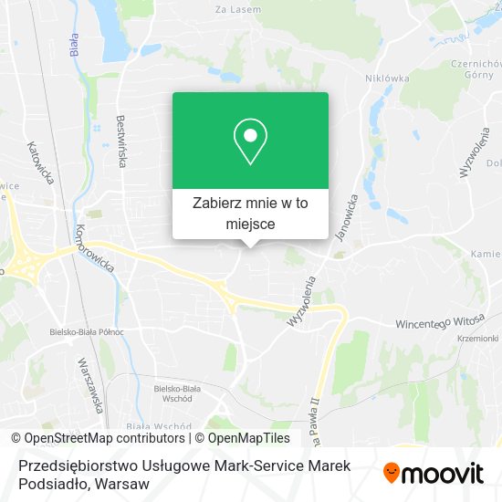 Mapa Przedsiębiorstwo Usługowe Mark-Service Marek Podsiadło