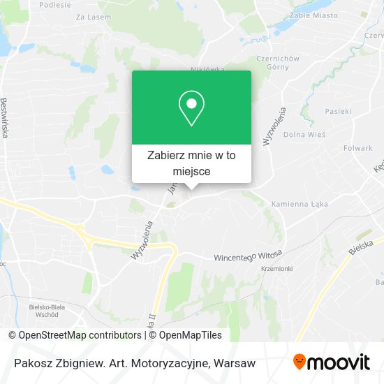 Mapa Pakosz Zbigniew. Art. Motoryzacyjne