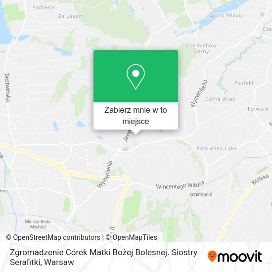 Mapa Zgromadzenie Córek Matki Bożej Bolesnej. Siostry Serafitki