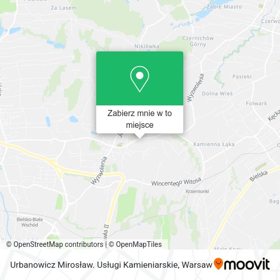 Mapa Urbanowicz Mirosław. Usługi Kamieniarskie