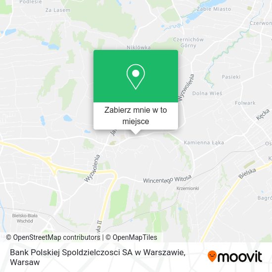 Mapa Bank Polskiej Spoldzielczosci SA w Warszawie