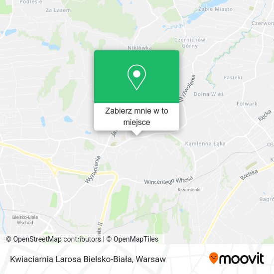 Mapa Kwiaciarnia Larosa Bielsko-Biała