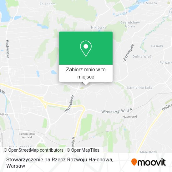 Mapa Stowarzyszenie na Rzecz Rozwoju Hałcnowa