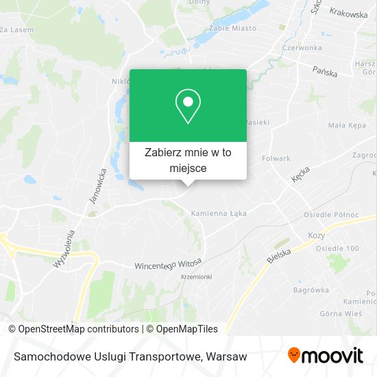 Mapa Samochodowe Uslugi Transportowe