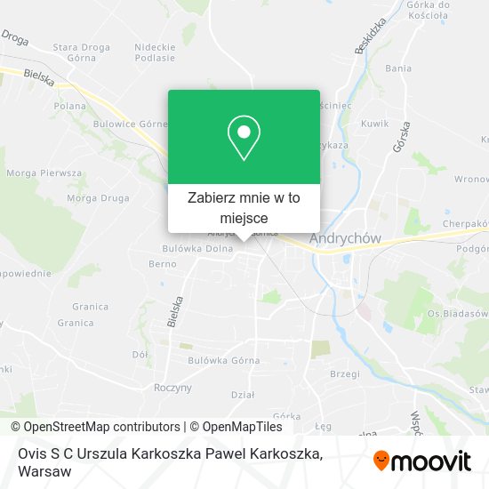 Mapa Ovis S C Urszula Karkoszka Pawel Karkoszka