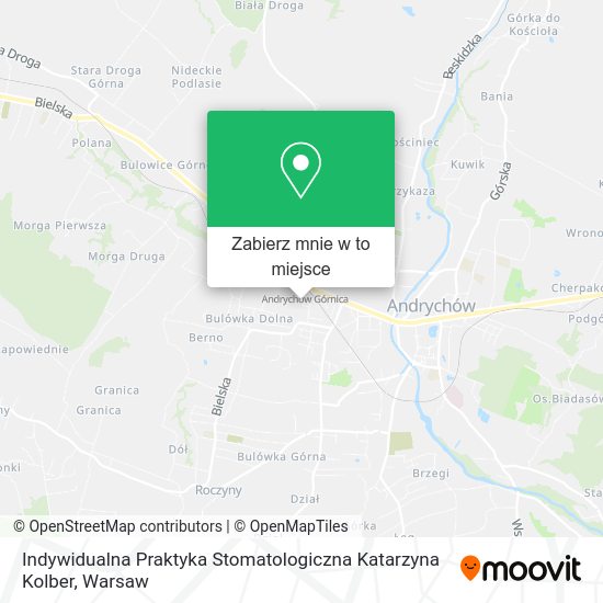 Mapa Indywidualna Praktyka Stomatologiczna Katarzyna Kolber