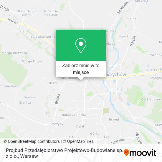 Mapa Projbud Przedsiębiorstwo Projektowo-Budowlane sp. z o.o.