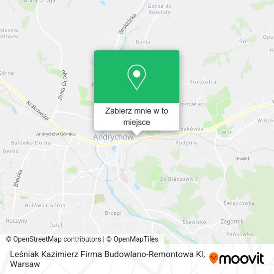 Mapa Leśniak Kazimierz Firma Budowlano-Remontowa Kl