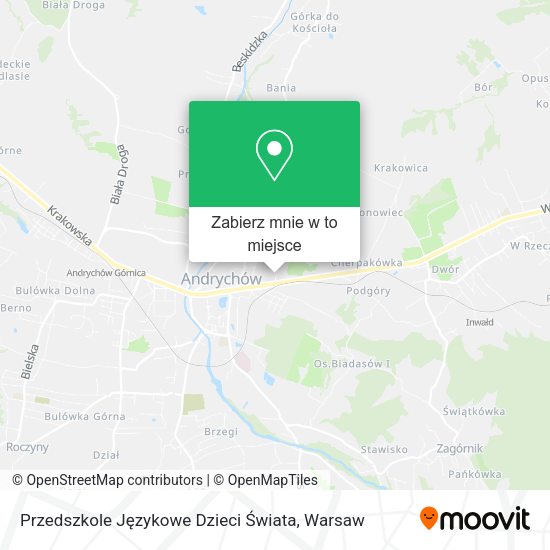 Mapa Przedszkole Językowe Dzieci Świata