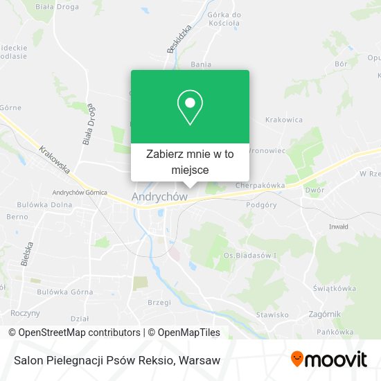 Mapa Salon Pielegnacji Psów Reksio