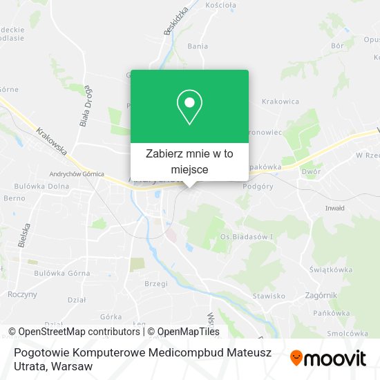 Mapa Pogotowie Komputerowe Medicompbud Mateusz Utrata