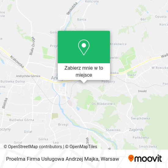 Mapa Proelma Firma Usługowa Andrzej Majka