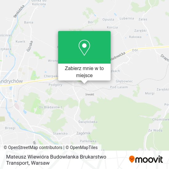 Mapa Mateusz Wiewióra Budowlanka Brukarstwo Transport