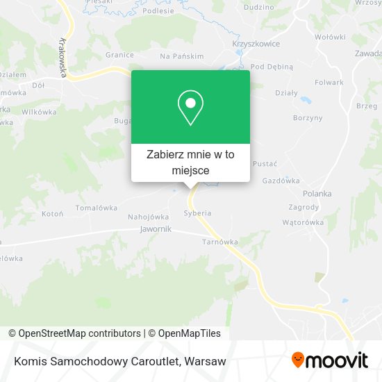 Mapa Komis Samochodowy Caroutlet