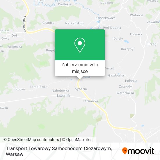 Mapa Transport Towarowy Samochodem Ciezarowym