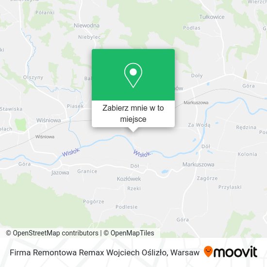 Mapa Firma Remontowa Remax Wojciech Oślizło