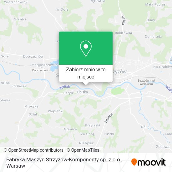 Mapa Fabryka Maszyn Strzyżów-Komponenty sp. z o.o.